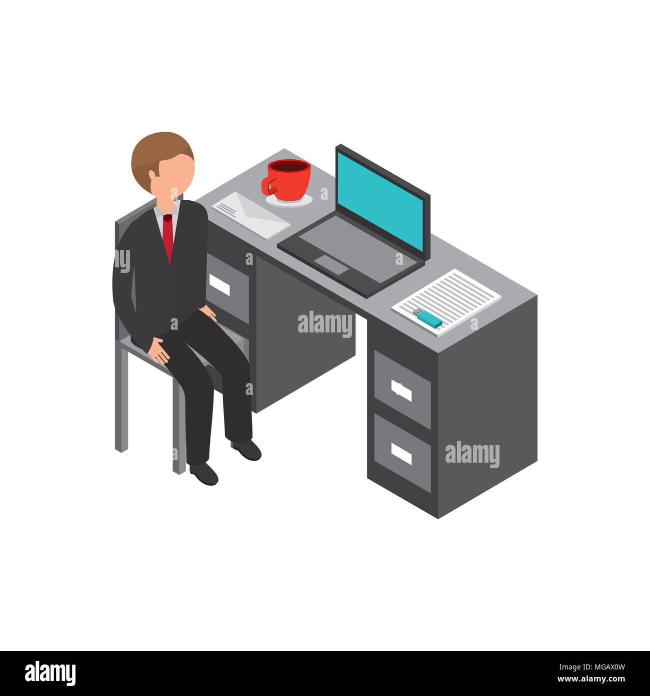 isometrics business concept design, vector illustration eps10 graphic Stock Vector
