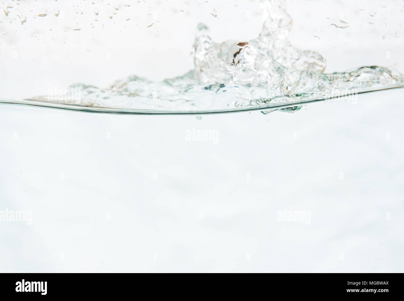 drop water on white background Stock Photo - Alamy