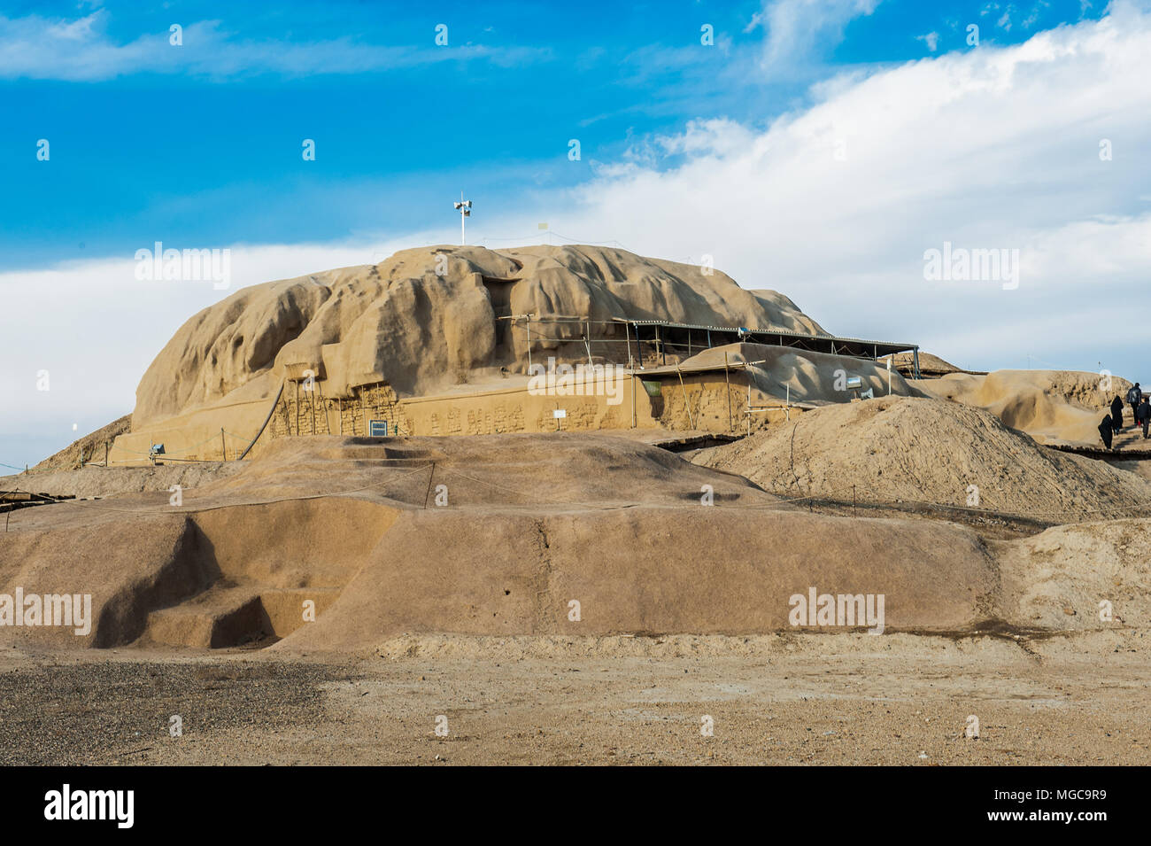 Tepe Sialk Sialk Ancient Hill A Large Ancient Archeological Site