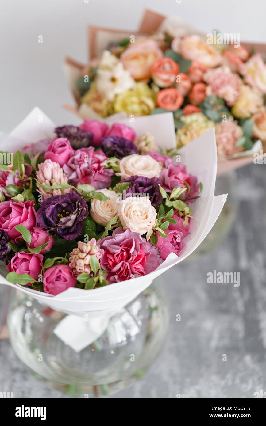 Two different color flower bouquet hi-res stock photography and images ...