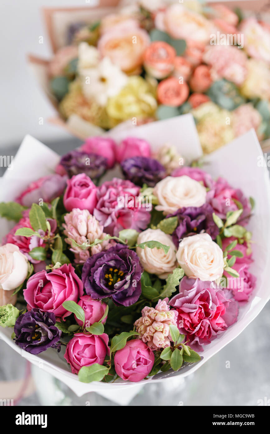 Two different color flower bouquet hi-res stock photography and images ...