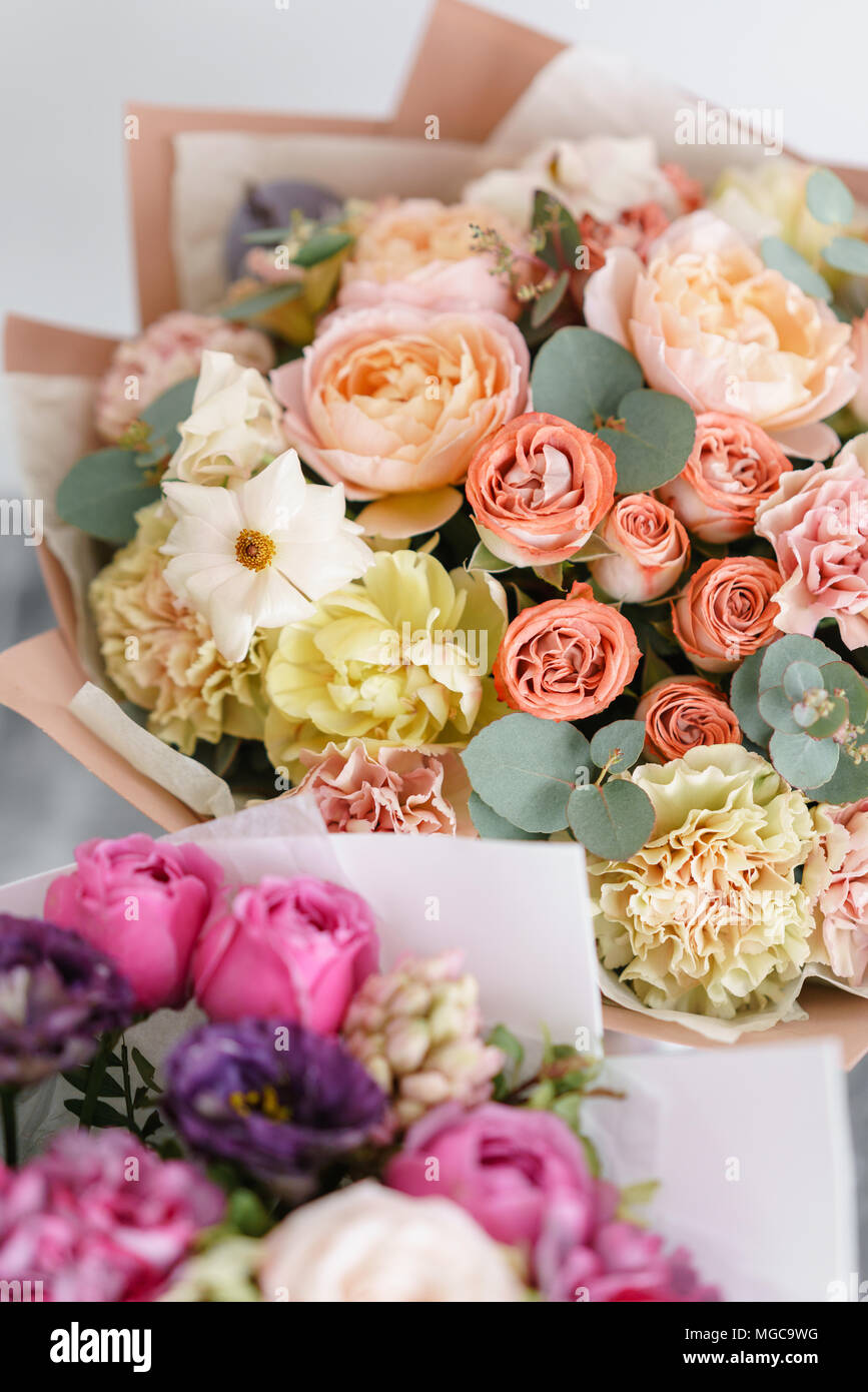 Two different color flower bouquet hi-res stock photography and images ...