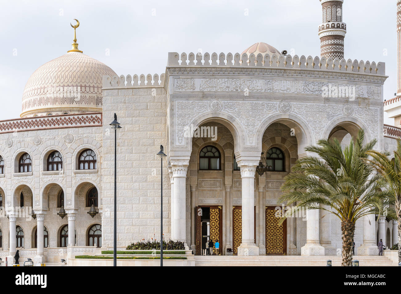 Al Saleh Mosque, Sanaa, Yemen Stock Photo