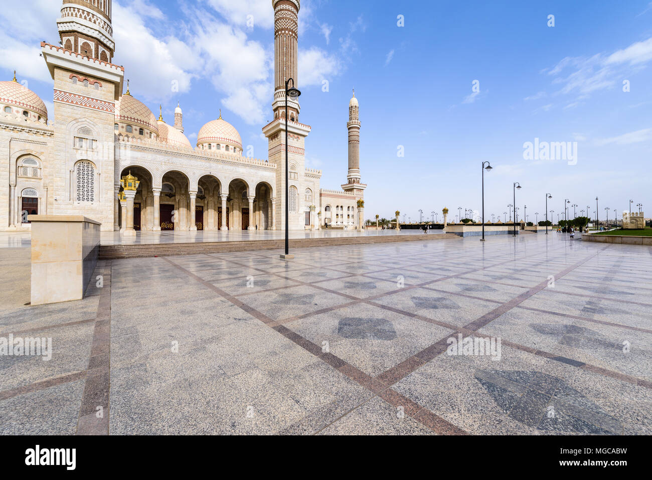 Al Saleh Mosque, Sanaa, Yemen Stock Photo