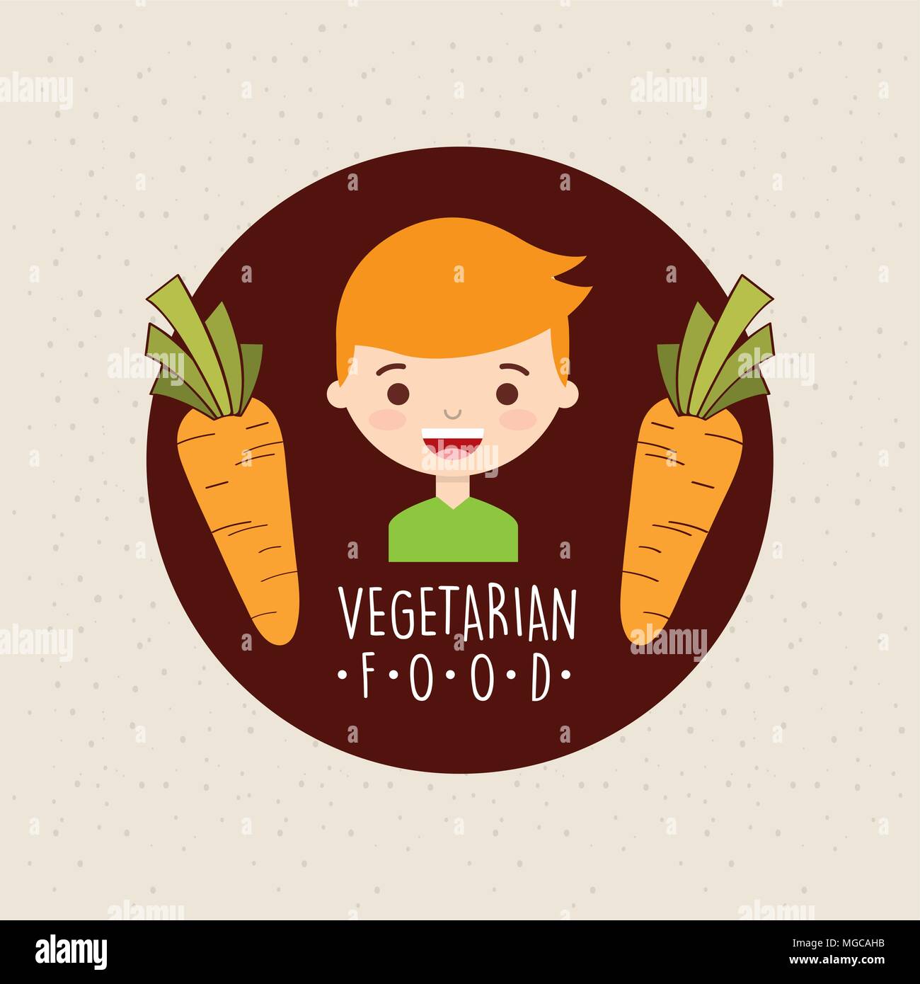 vegetarian food design, vector illustration eps10 graphic Stock Vector ...