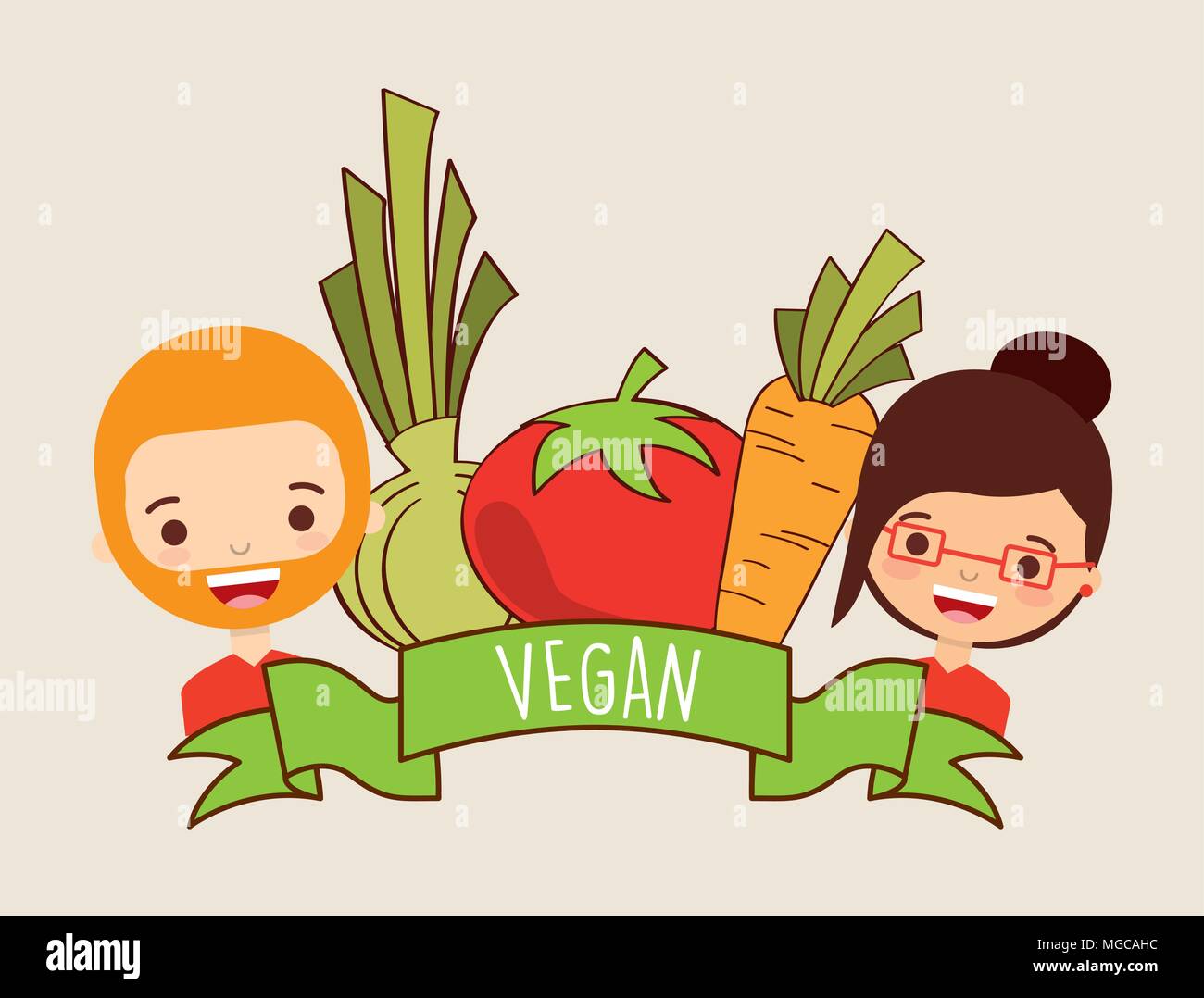 vegetarian food design, vector illustration eps10 graphic Stock Vector ...