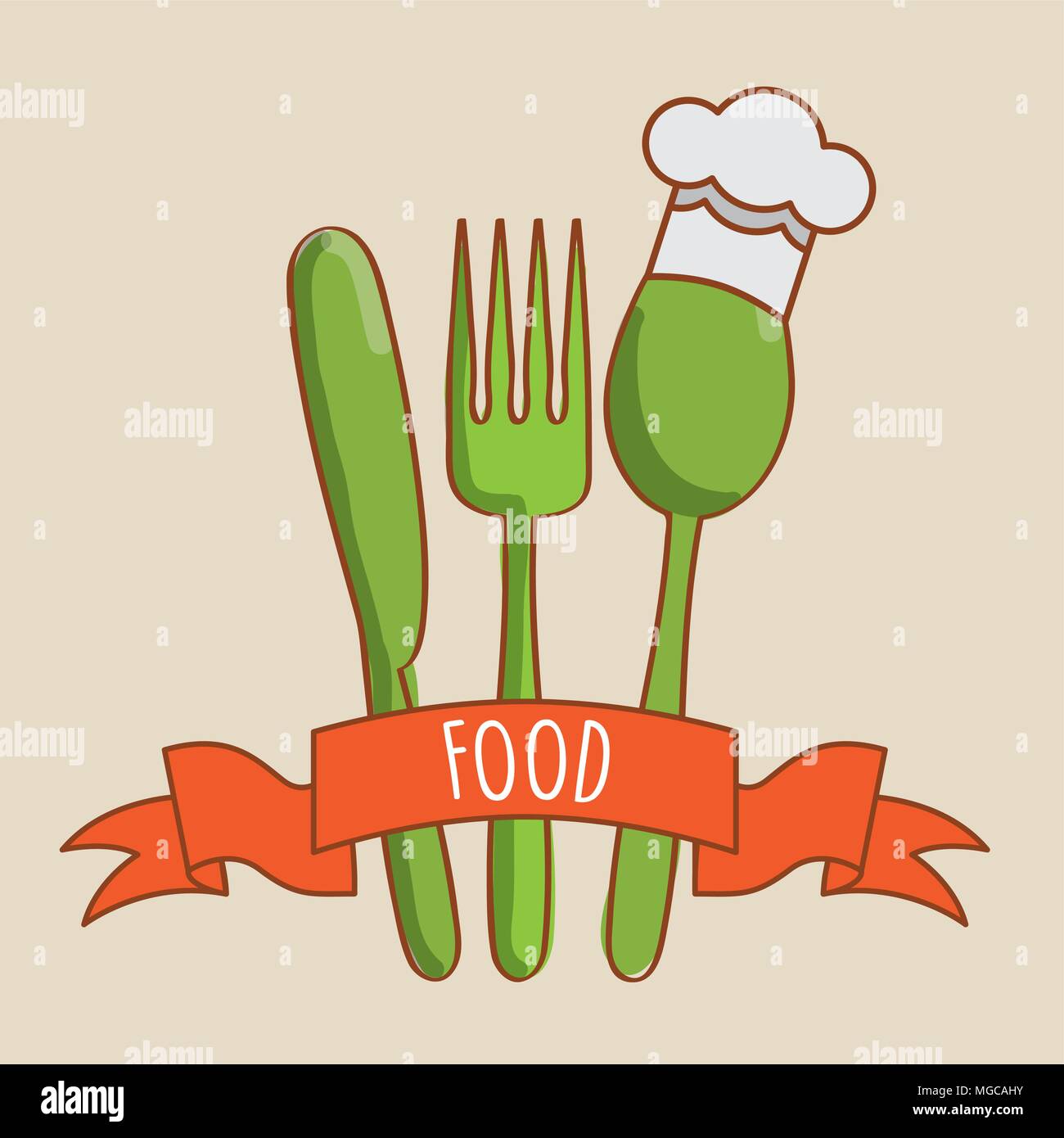 vegetarian food design, vector illustration eps10 graphic Stock Vector ...