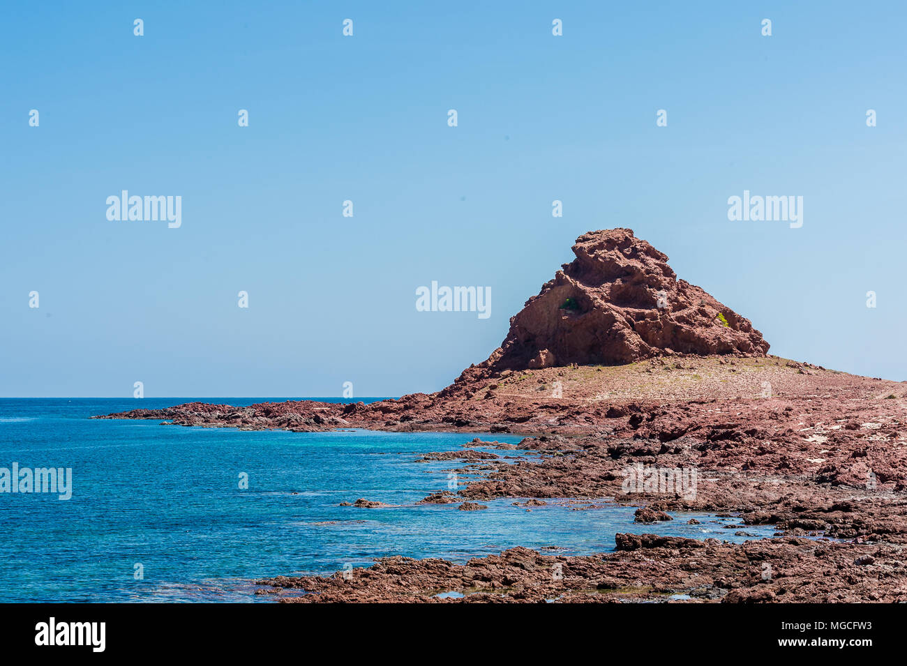 Rock formation of the Socotra Island in Yemen Stock Photo