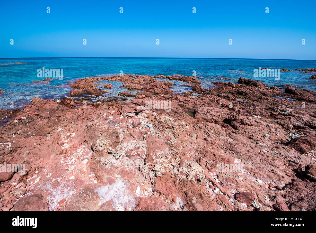 Rock formation of the Socotra Island in Yemen Stock Photo