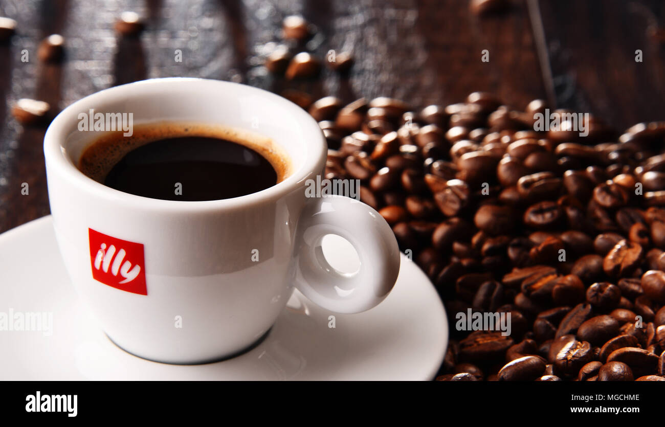 Cup of Illy coffee 
