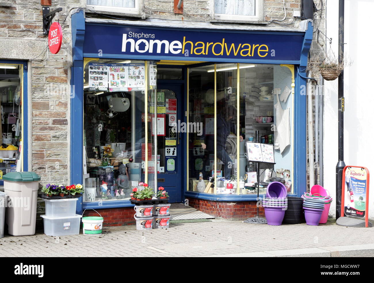 Camelford high street hires stock photography and images Alamy