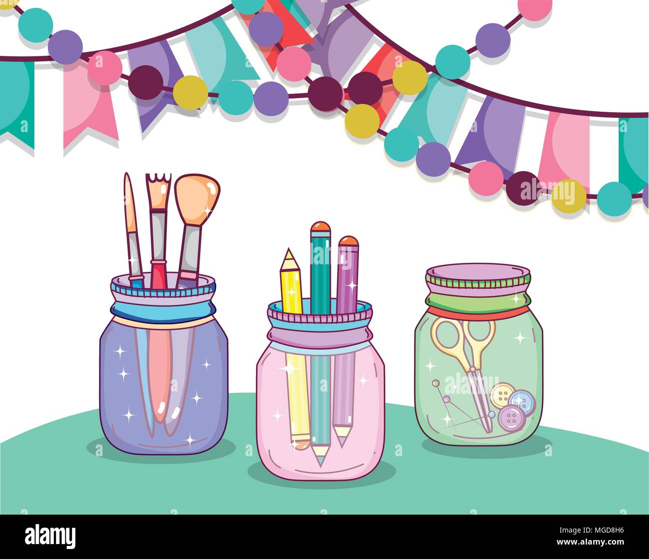 Do it yourself crafts concept Stock Vector