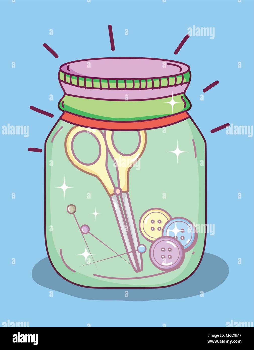 Do it yourself crafts concept Stock Vector