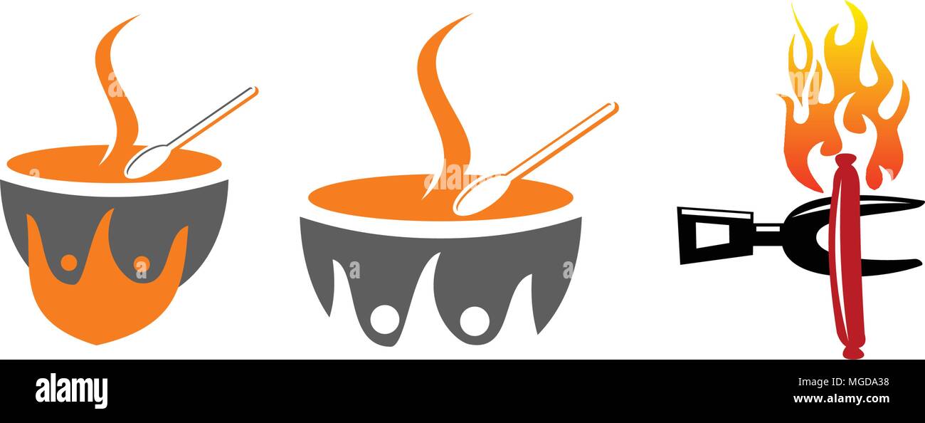 Restaurant Vector Template Set Stock Vector