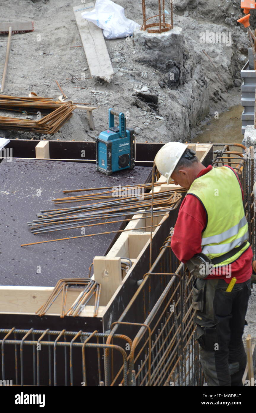 Steel Bender At Work Stock Photo Alamy