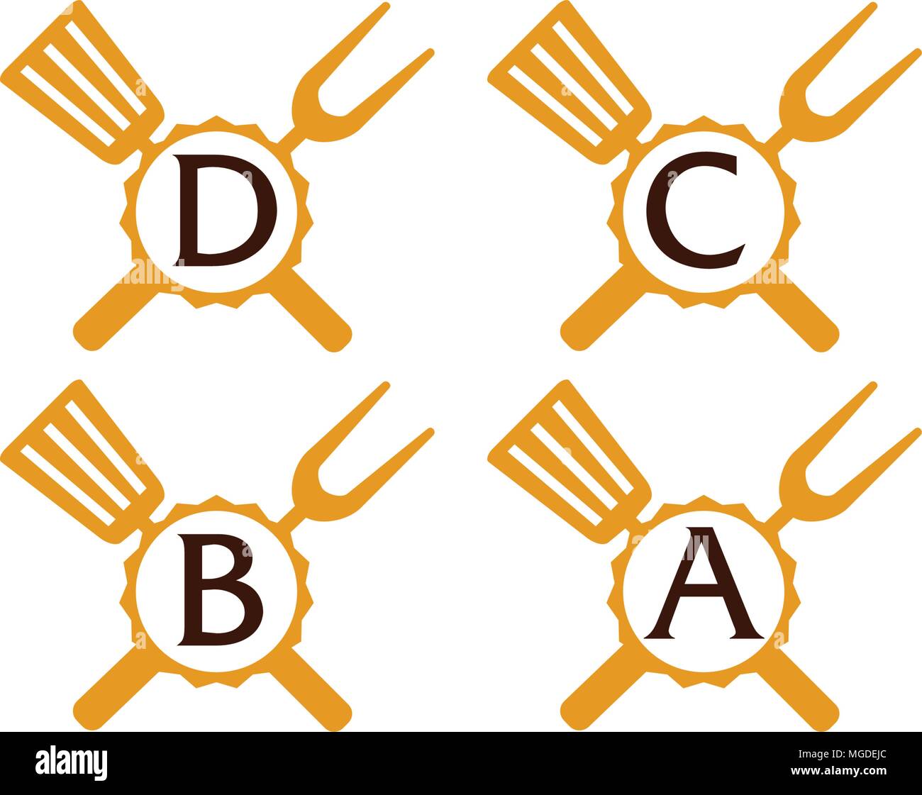 Vector Template Sign Set Stock Vector Image Art Alamy