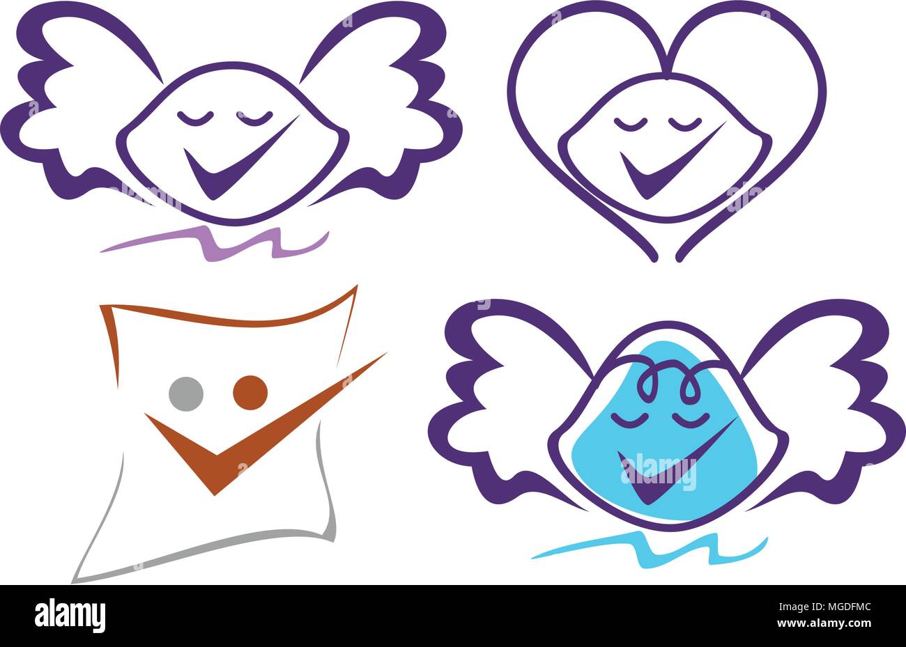 Logo Vector Template Set Stock Vector Image & Art - Alamy