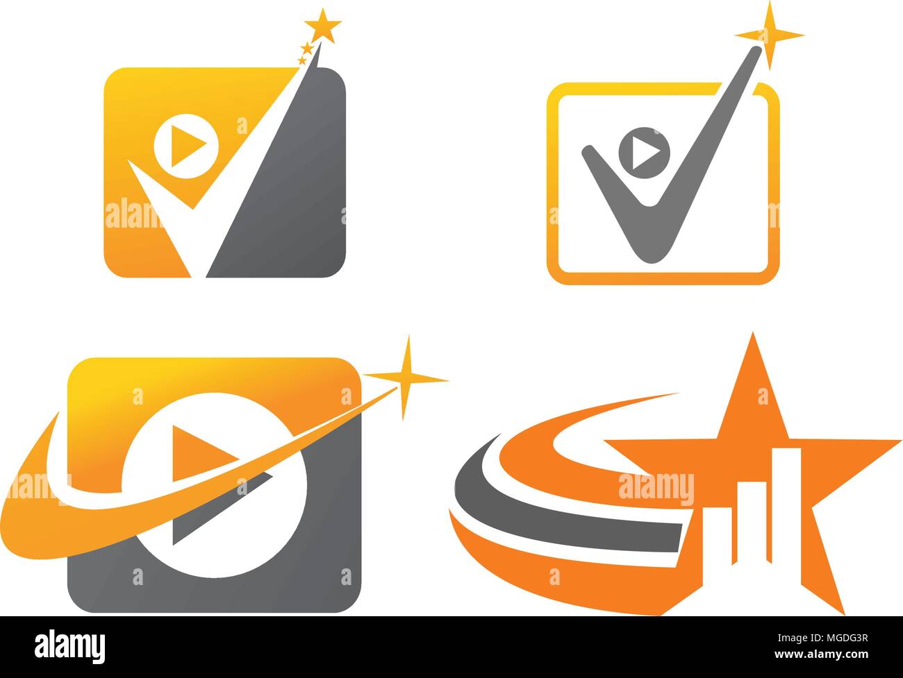Success Life Coaching Set Stock Vector
