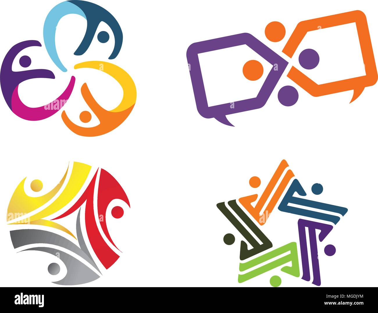 Success Life Coaching Set Stock Vector