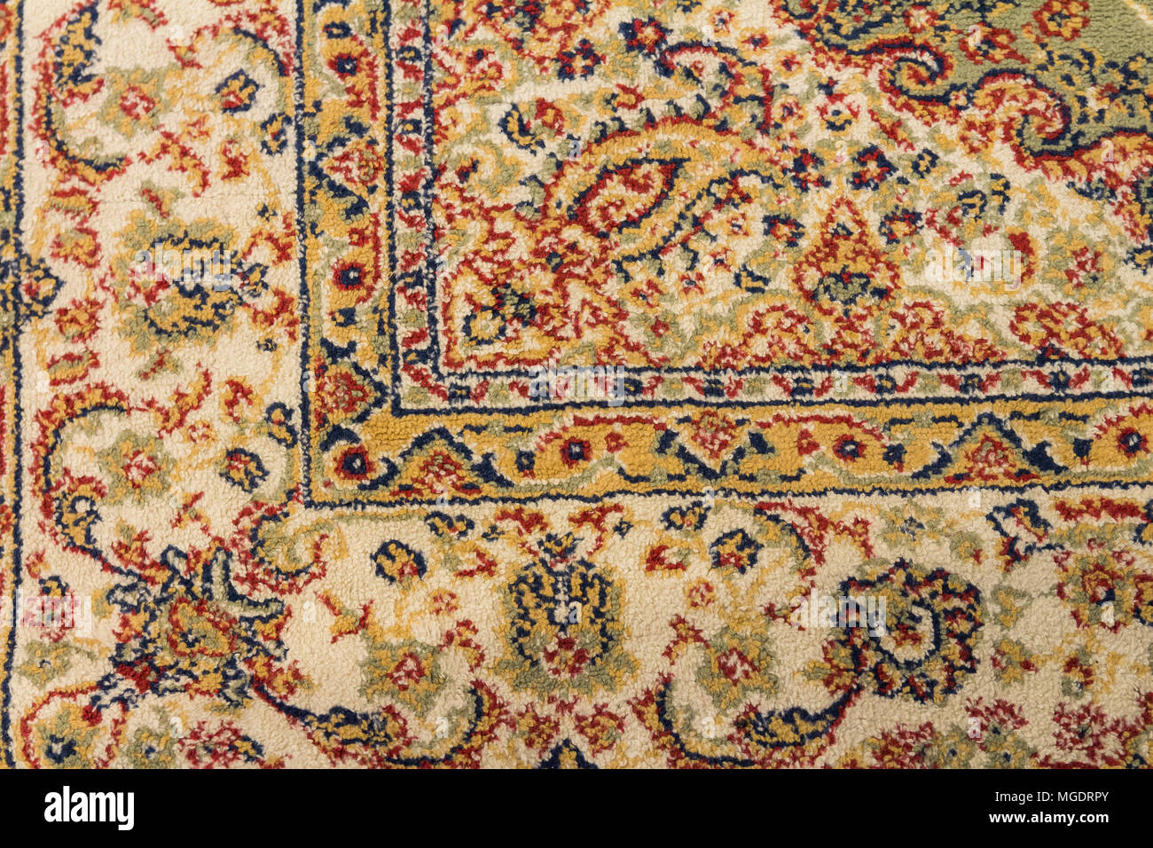 Texture of vintage carpet design Close up top view Stock Photo Alamy