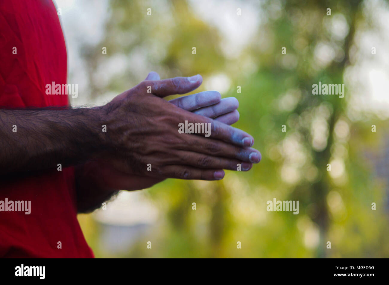 Climbing hands hi-res stock photography and images - Alamy