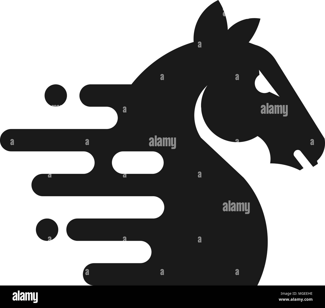 Horse Head Silhouette High Resolution Stock Photography And Images Alamy