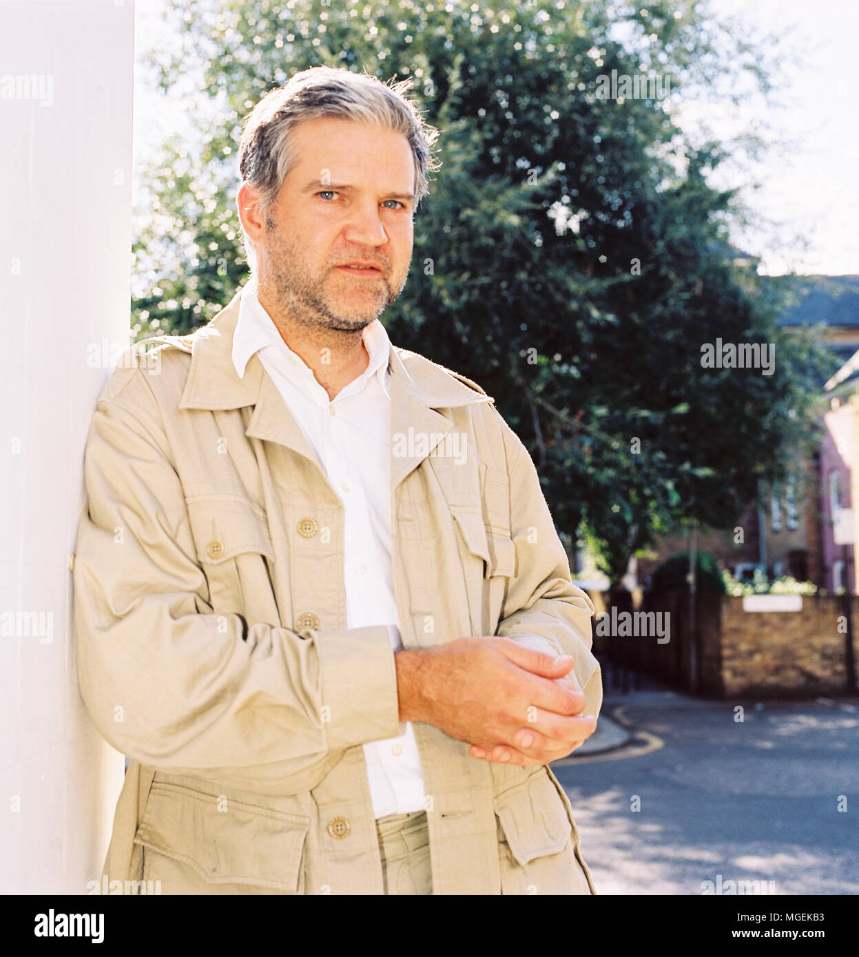 Singer songwriter Lloyd Cole, best known for his role as lead singer of Lloyd Cole and the Commotions from 1984 to 1989, Photographed in West London, 30th August 2006. Stock Photo