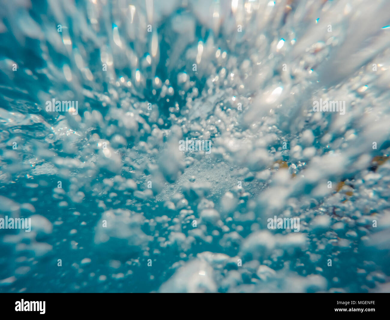 Underwater view of bubbles in motion Stock Photo - Alamy