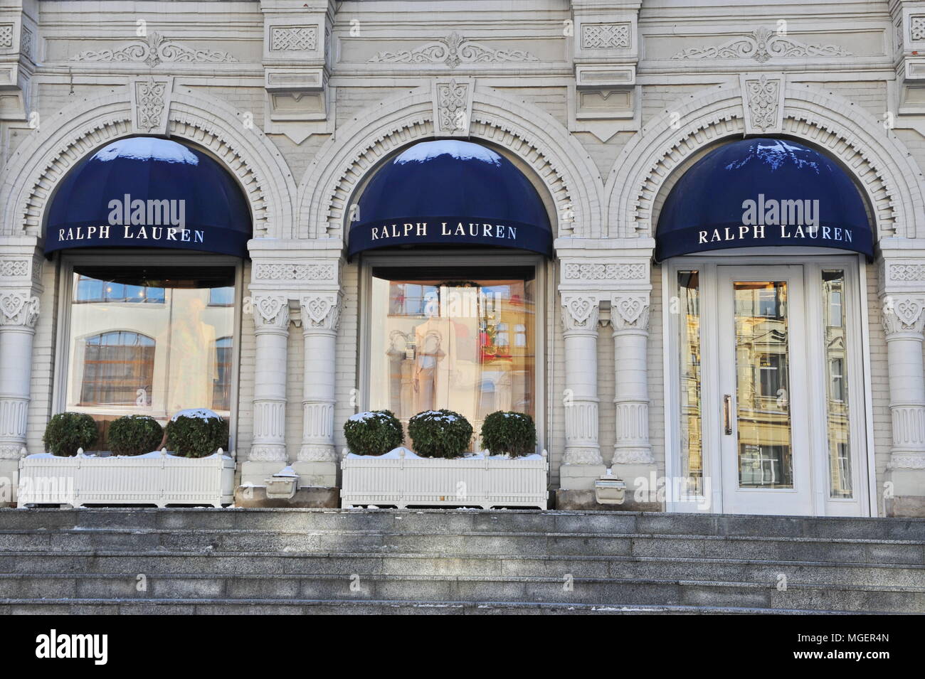 MOSCOW, RUSSIA - FEBRUARY 13: Ralph Lauren flagship store, Moscow