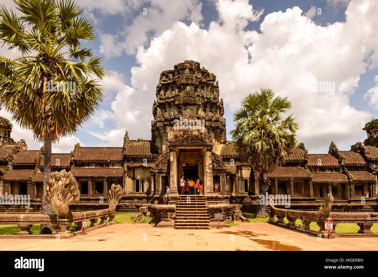 Angkor Wat (Temple City), a Buddhist, temple complex in Cambodia and