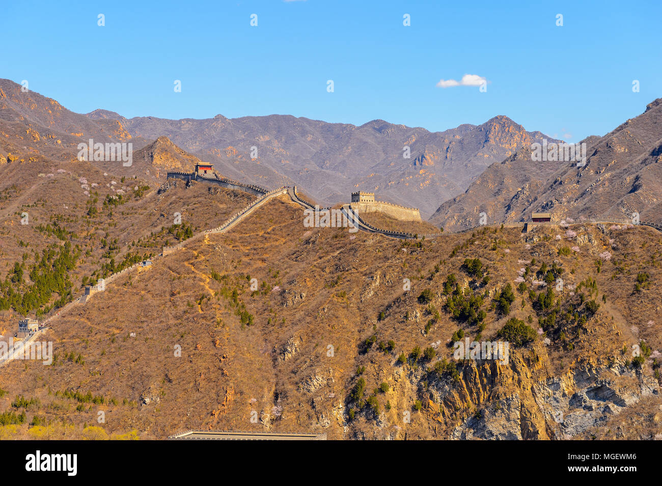 great wall of china aerial view