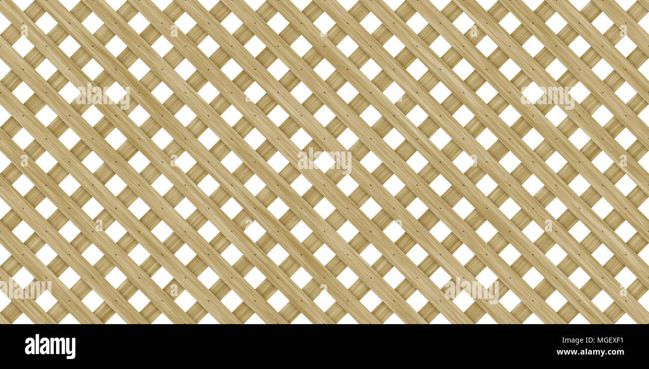 Seamless Wood Lattice Background Diagonal Wooden Planks Fence