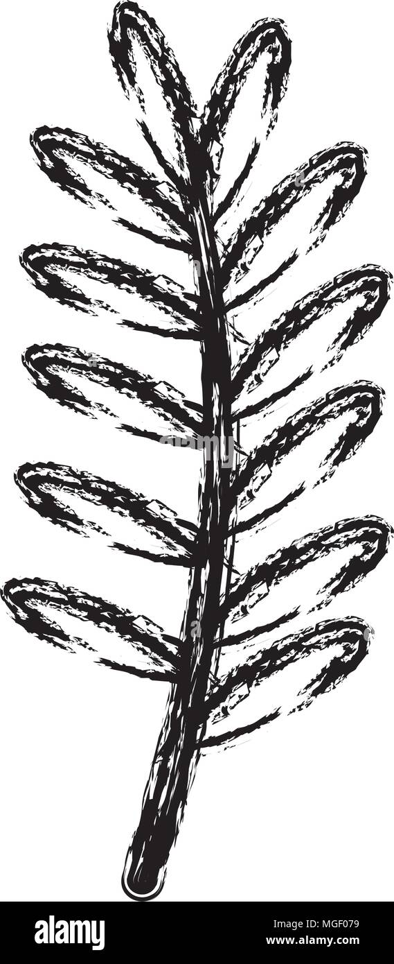branch with leafs decorative icon Stock Vector Image & Art - Alamy