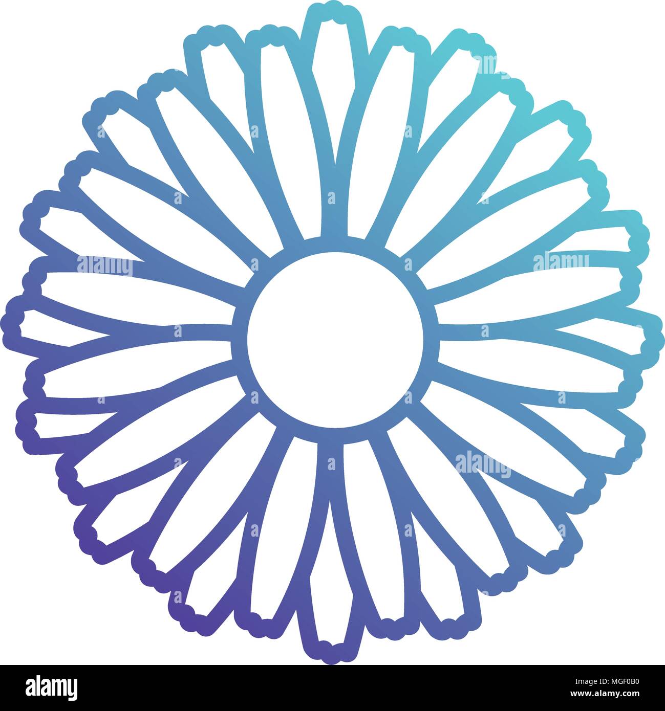 beautiful flower decorative icon Stock Vector Image & Art - Alamy