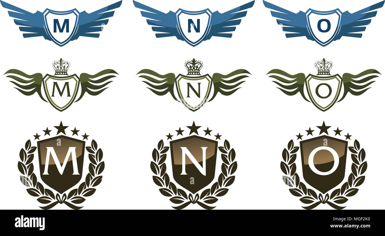Wing Crown Template Design Set Stock Vector Image & Art - Alamy