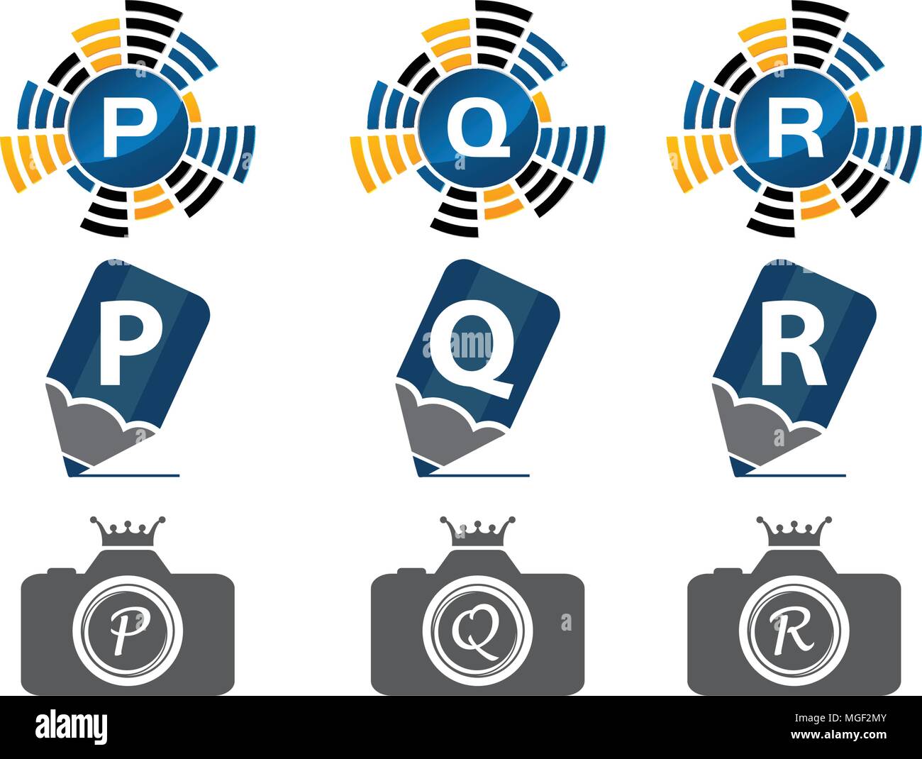 Logotype Template Design Set Stock Vector
