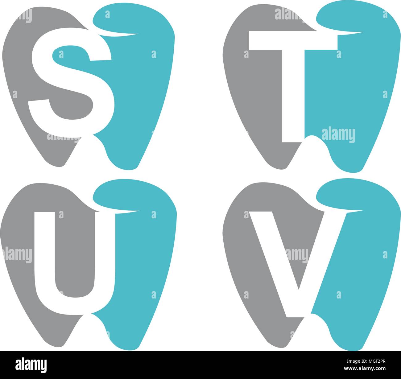 Healthy Dental Care Template Set Stock Vector