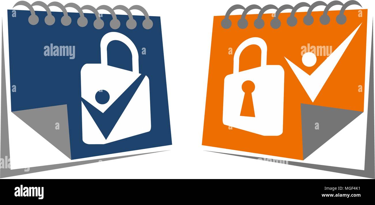 Date Lock Solution Template Set Stock Vector Image & Art Alamy