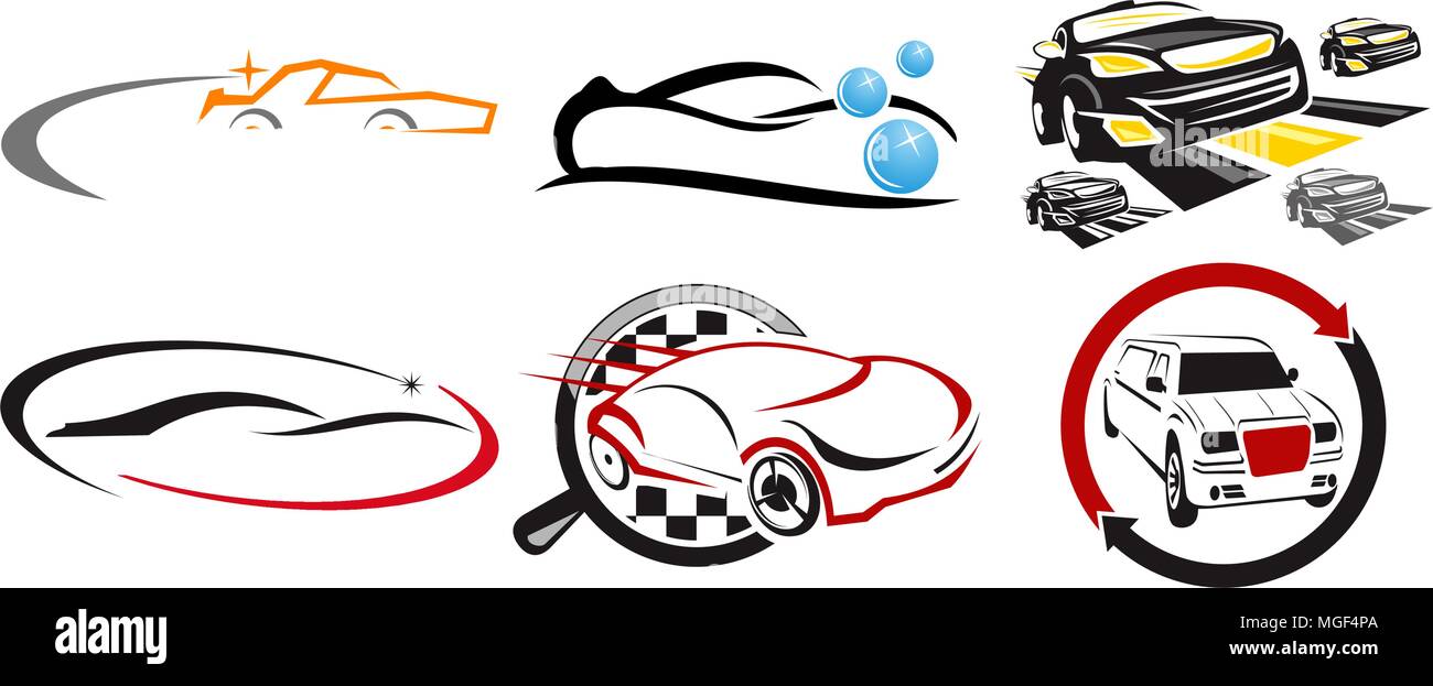 Car Solution Template Set Stock Vector Image & Art - Alamy