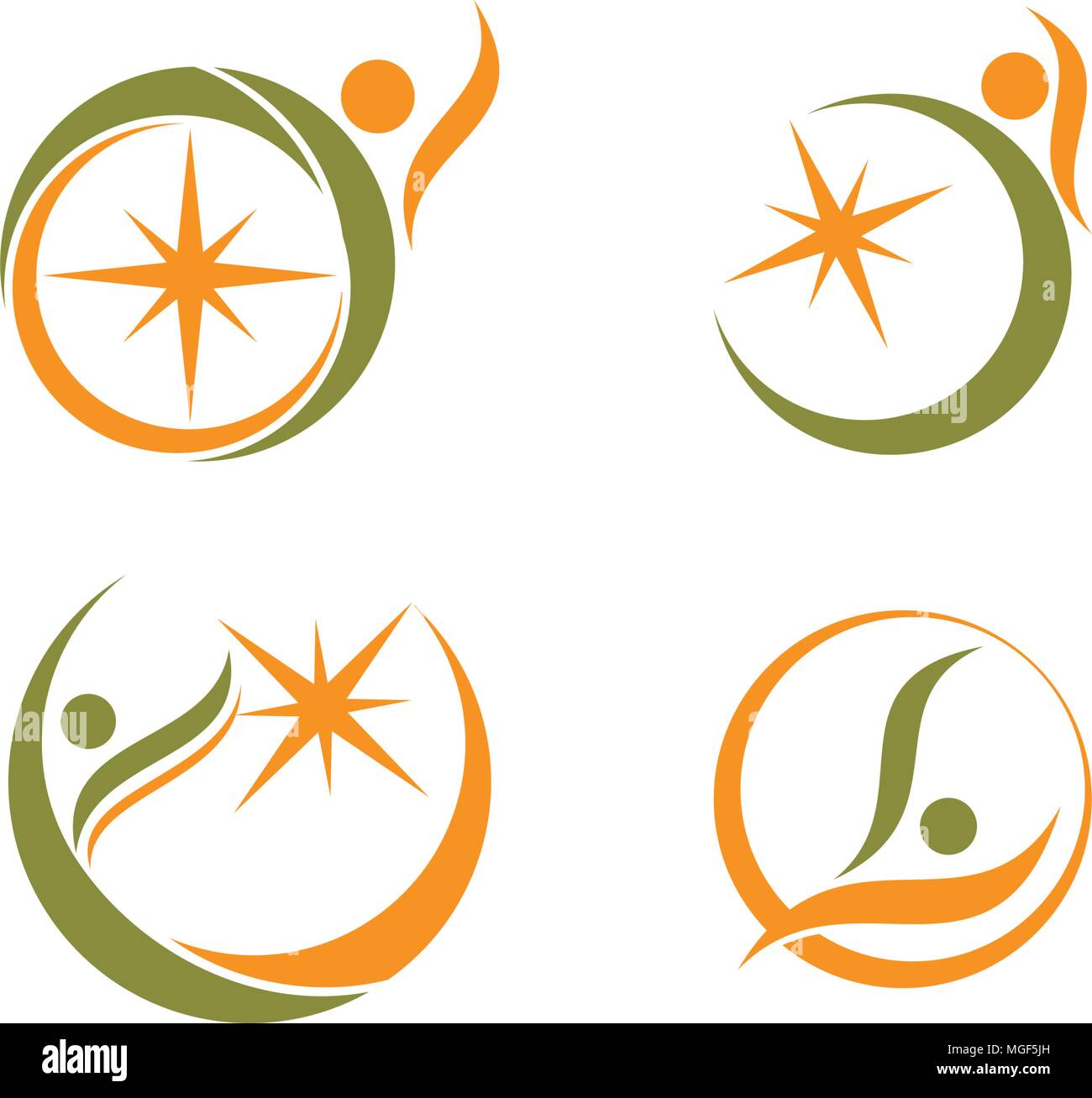 Success Life Coaching Set Stock Vector