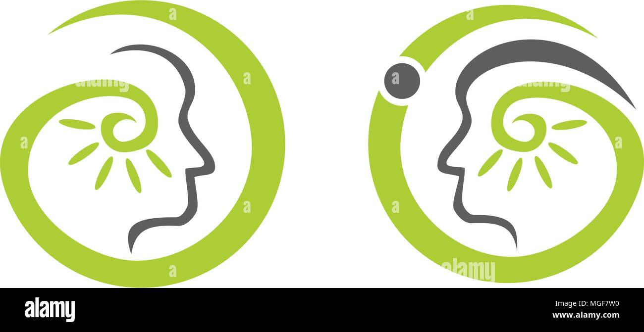 Hearing Aid Center Audiology Set Stock Vector