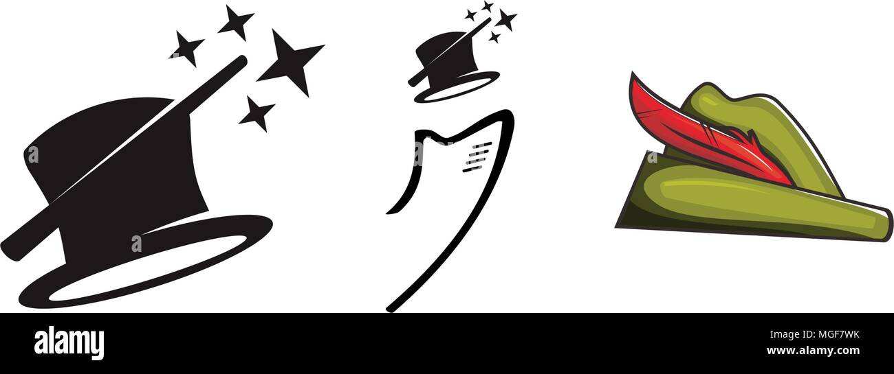 Hat Vector Template Set Stock Vector Image &amp; Art - Alamy