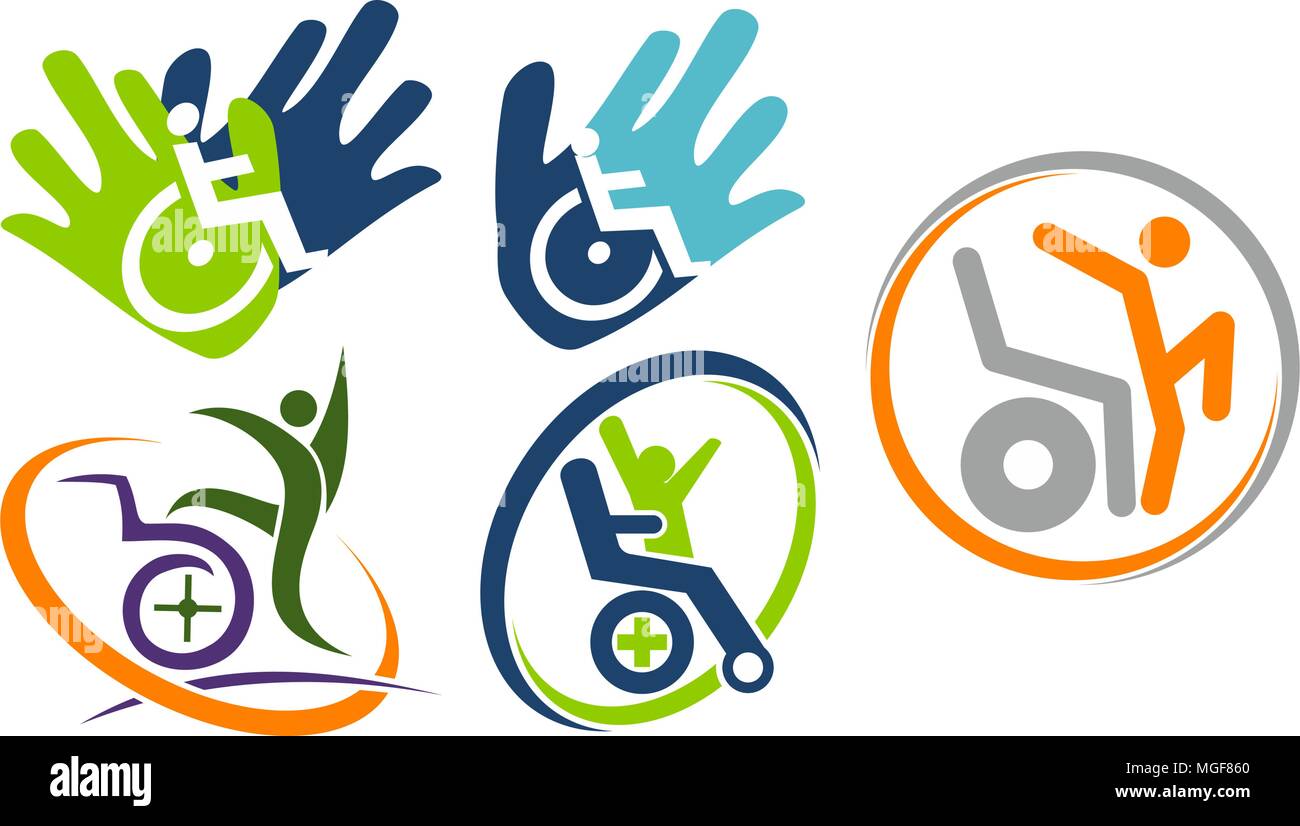 Disability Care Template Set Stock Vector Image & Art - Alamy