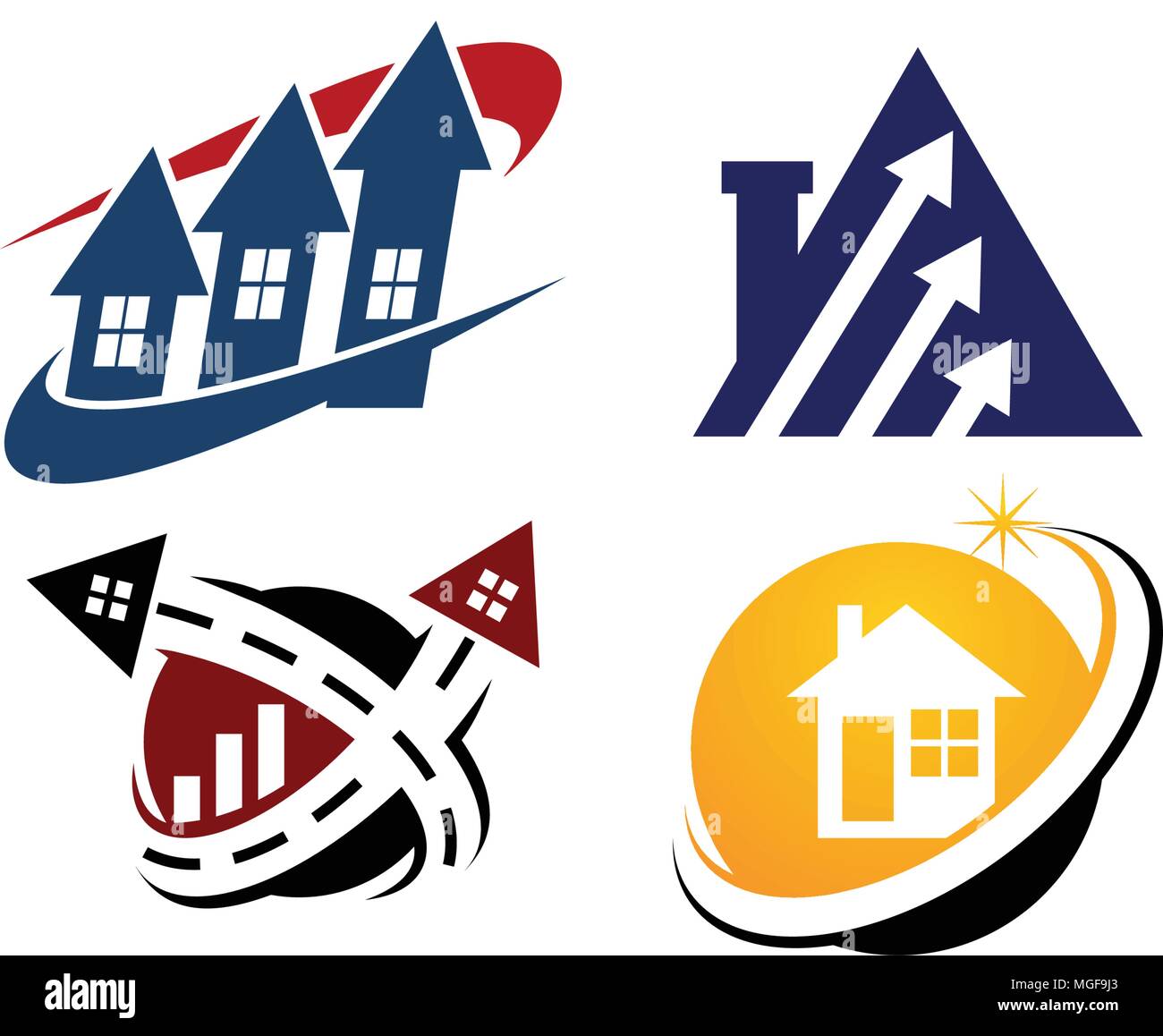 Real Estate Template Set Stock Vector Image & Art Alamy