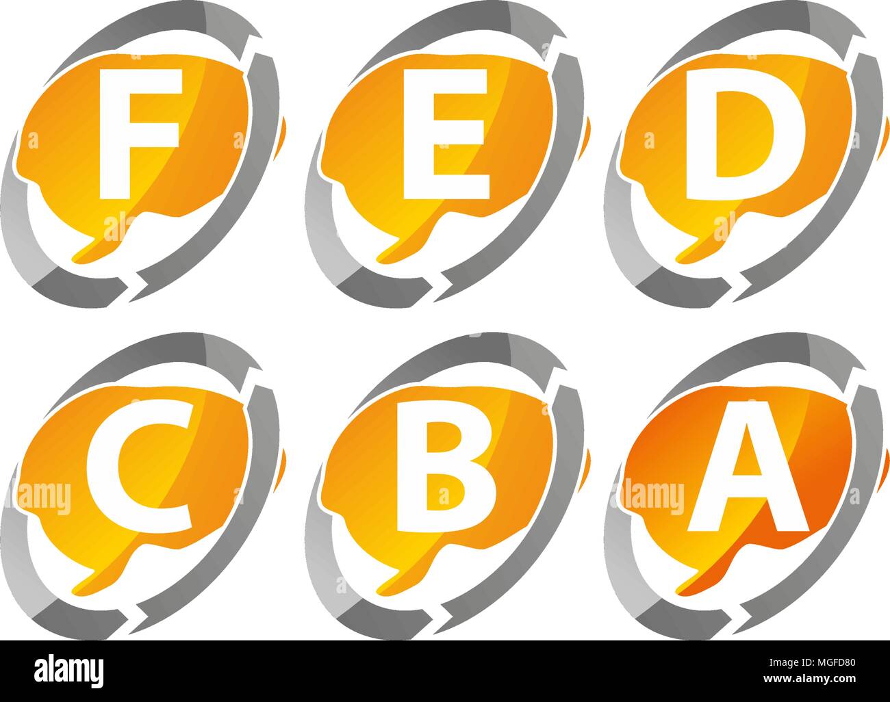 Creative Thinking Template Set Stock Vector
