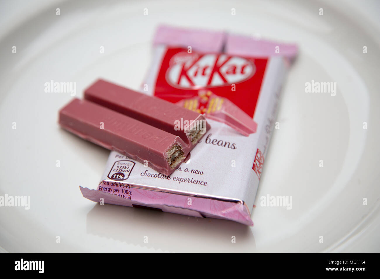 Pink Kit Kat goes on sale in the UK which will be exclusively sold at