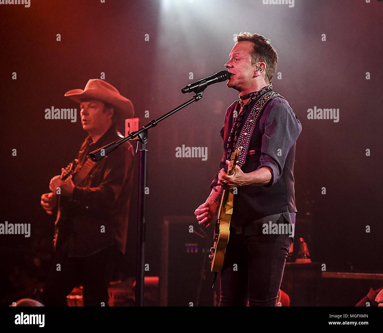 San Juan Capistrano, CA, USA. 26th Apr, 2018. 1st stop on the official  Reckless Tour, 2018 The Kiefer Sutherland Band plays at The Coach House in  San Juan Capistrano, CA. Kiefer William