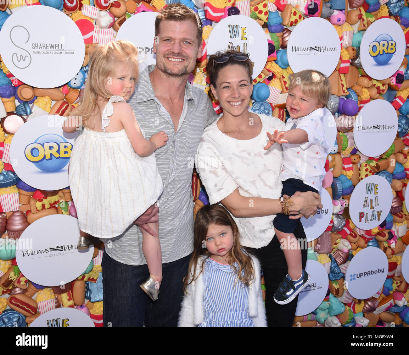 Santa Monica, USA. 28th Apr, 2018. Amy Chase and Bailey Chase arrives for the Zimmer Children's Museum's 3rd Annual We All Play Fundraiser Event on Saturday, April 28, 2018 in Santa Monica, California. Credit: The Photo Access/Alamy Live News Stock Photo