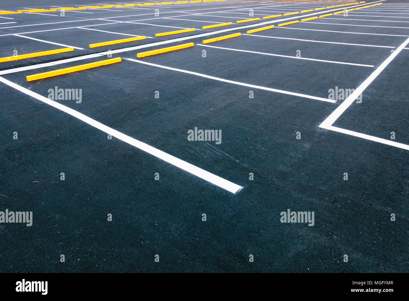 Empty car parking lots, Outdoor public parking Stock Photo Alamy