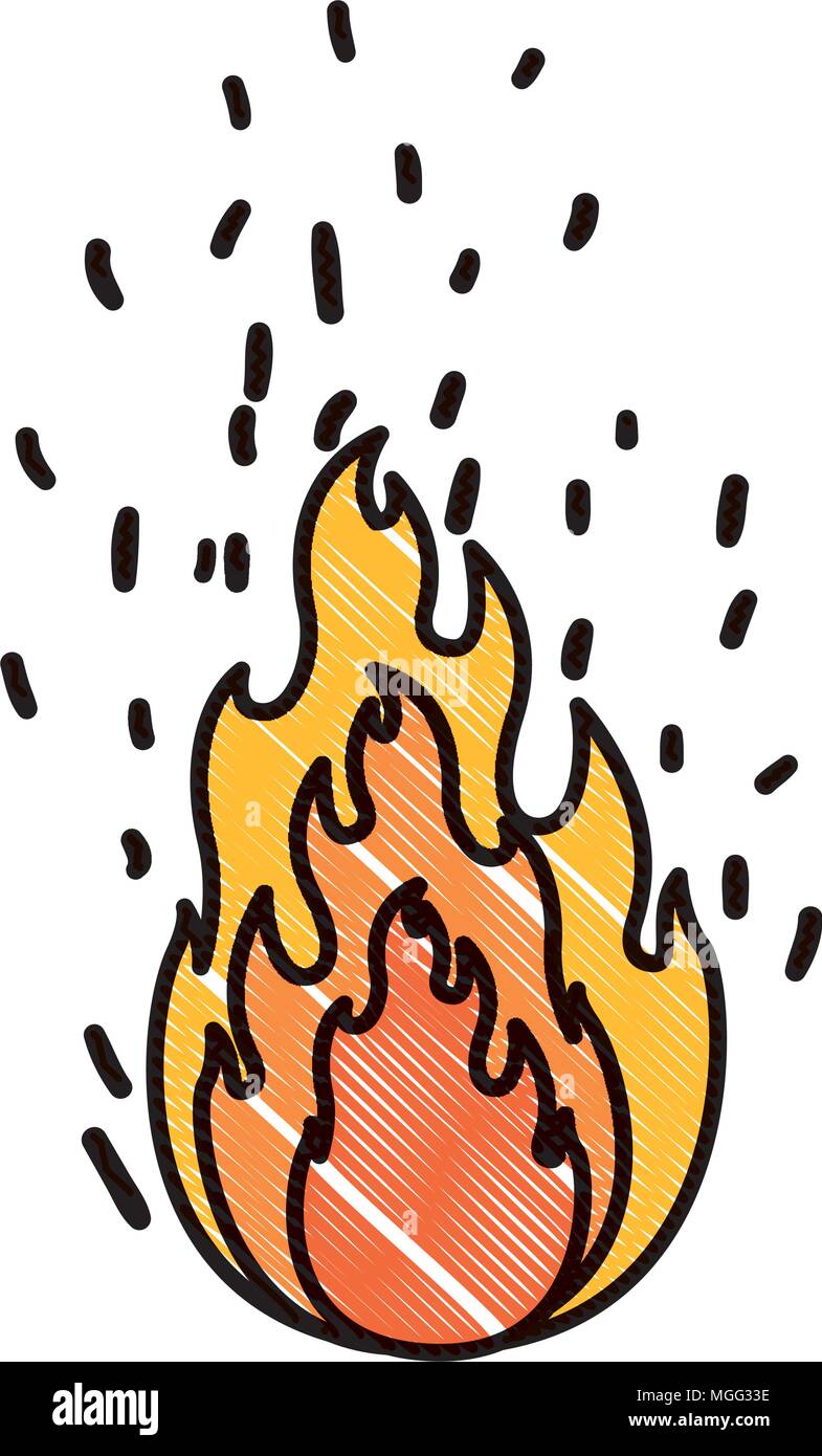 fire flame isolated icon Stock Vector Image & Art - Alamy